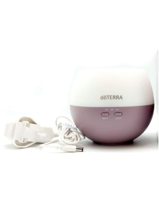 Doterra Other - dōTERRA Petal Diffuser Purple & White Ambient Light Adjustable Settings NEW